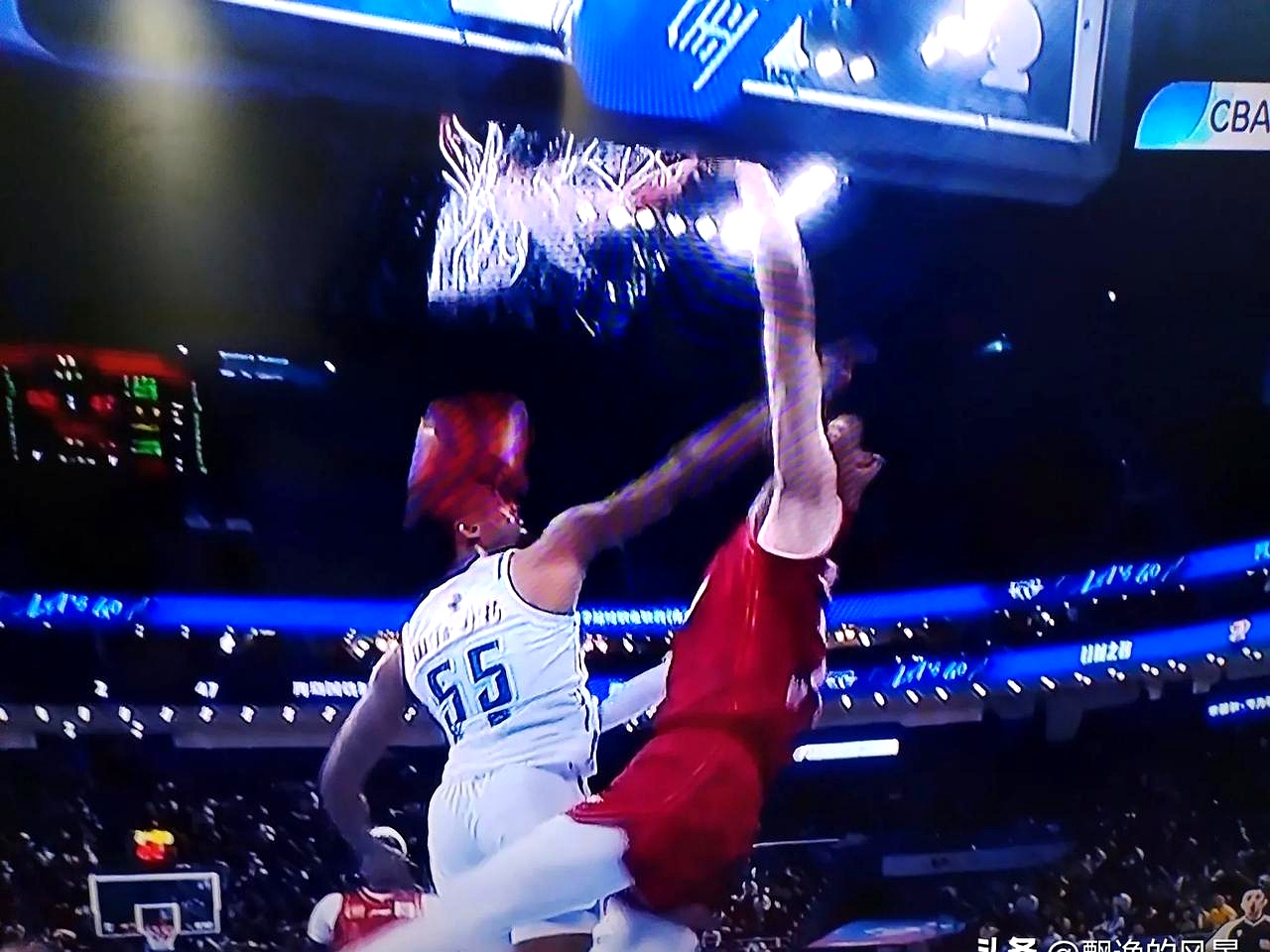 一位球员在比赛中交出了惊人的表现