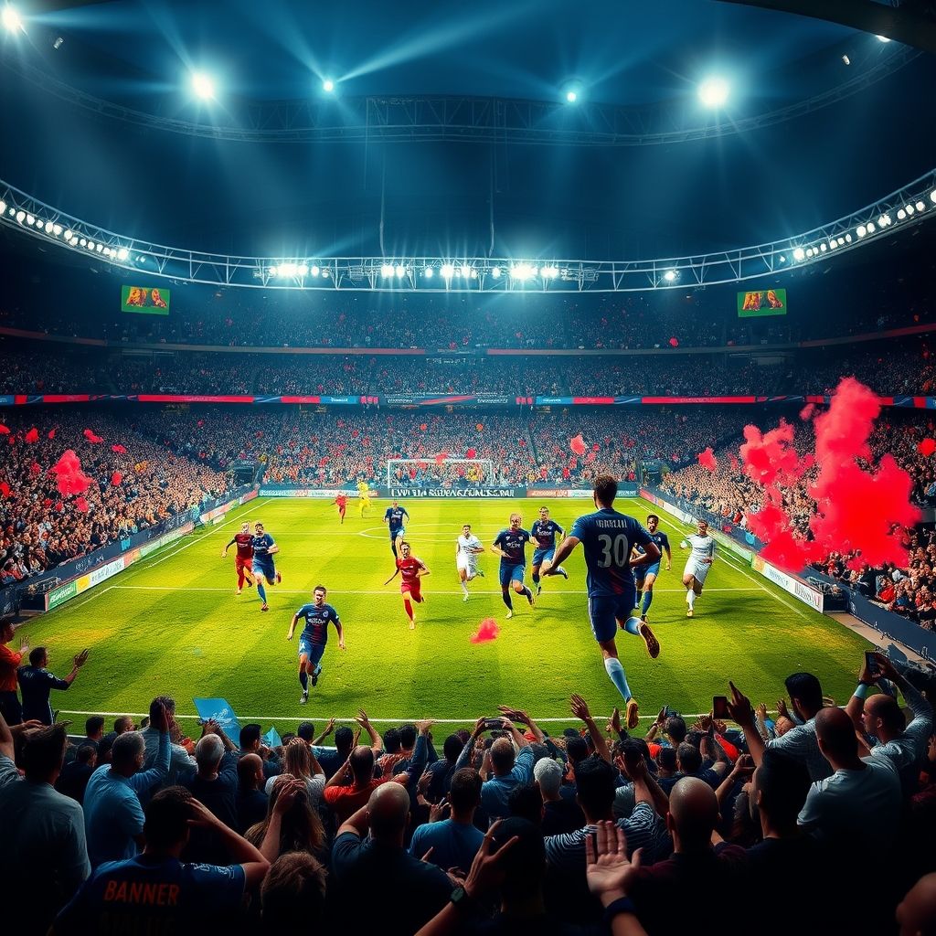 巴黎1-0击败曼城晋级欧冠四强，南美风蓝衣军团再度燃爆安联球场